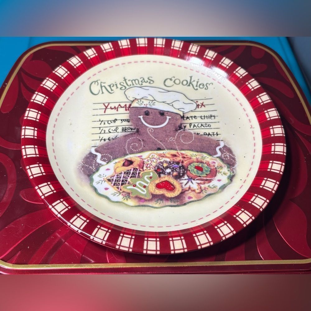 Christmas Cookies 8” Plate Christmas Decorations EPC